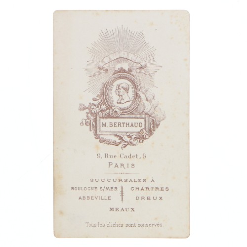 Carte de Visite Fotografo M.Berthaud