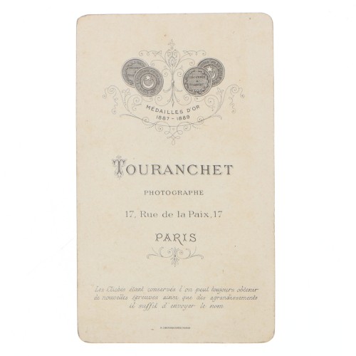 Carte de Visite Fotografo Touranchet