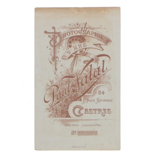 Carte de Visite Fotografo L.Valat