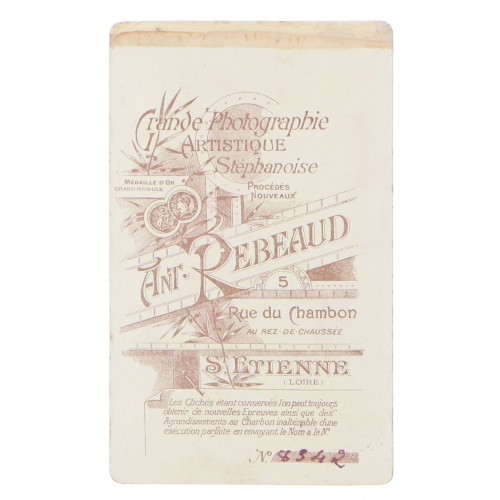 Carte de Visite Fotografo Ant Rebeaud