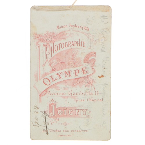 Carte de Visite Fotografo Olympe