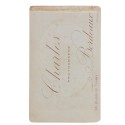 Carte de Visite Fotografo Charles Bordeaux