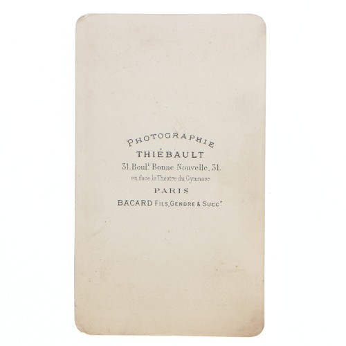Carte de Visite Fotografo Thiebault