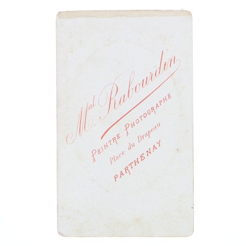 Carte de Visite Fotografo M.Rabourdin