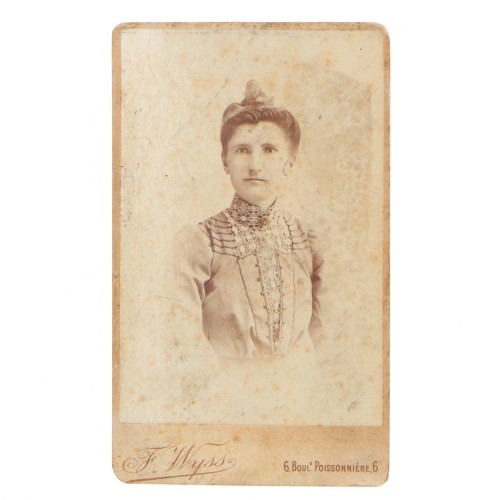 Carte de Visite Fotografo F.Wyss