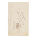 Carte de Visite Fotografo L.Sauvager