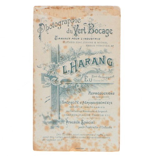 Carte de Visite Fotografo L.Harang