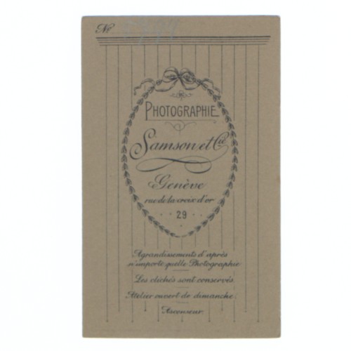 Carte de Visite Fotografo Samson & Co.