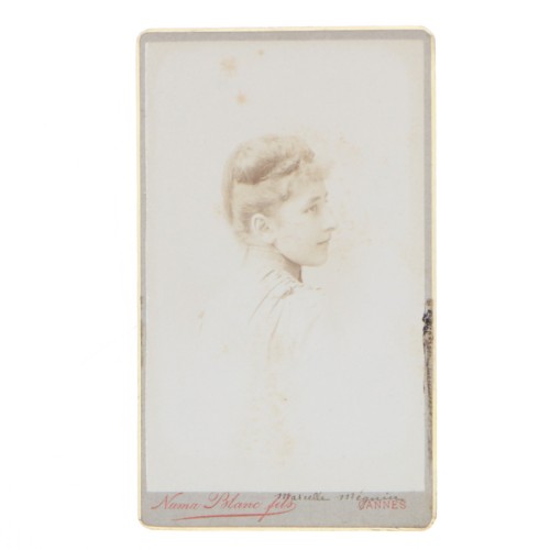 Carte de Visite Fotografo Numa Blanc