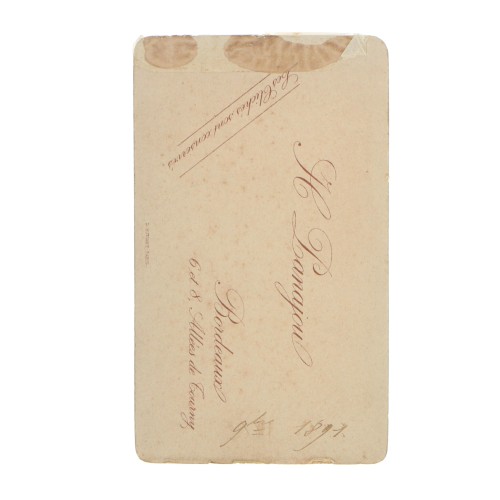 Carte de Visite Fotografo H.Lanajou