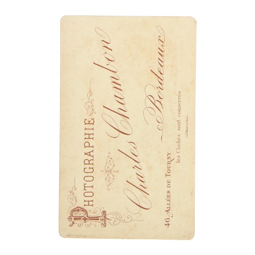 Carte de Visite Fotografo Charles Chambon