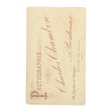 Carte de Visite Fotografo Charles Chambon