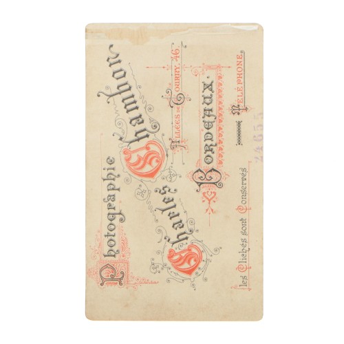 Carte de Visite Fotografo Charles Chambon