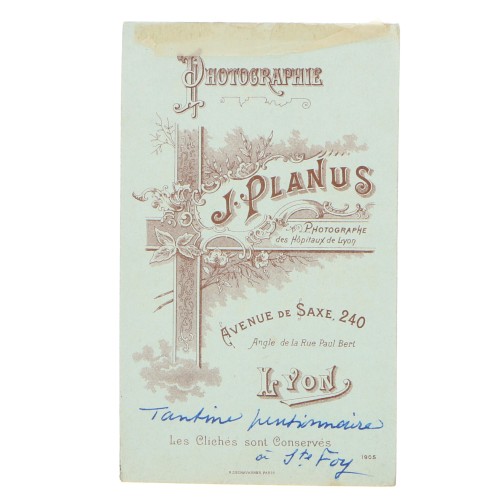 Carte de Visite Fotografo J.Planus