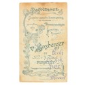 Carte de Visite Fotografo V.Boxberger