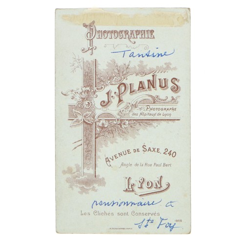 Carte de Visite Fotografo J.Planus