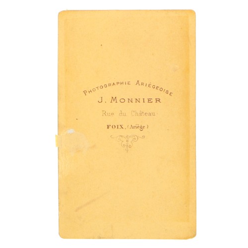Carte de Visite Fotografo J.Monnier