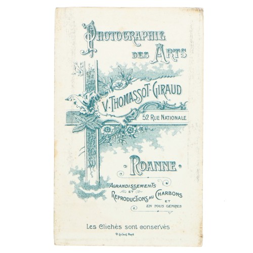Carte de Visite Fotografo V.Thomassot Giraud