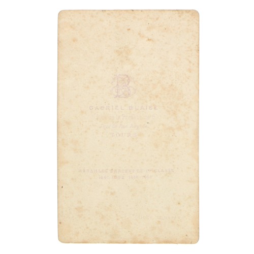 Carte de Visite Fotografo Gabriel Blaise
