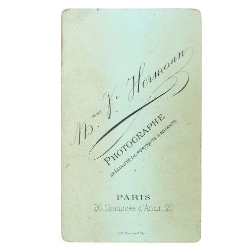 Carte de Visite Fotografo V.Hermann