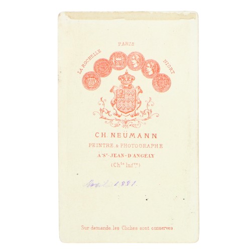 Carte de Visite Fotografo Ch.Neumann
