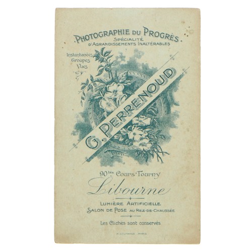 Carte de Visite Fotografo G.Perrenoud