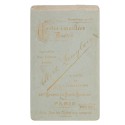 Carte de Visite Fotografo Albert Langlois