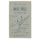 Carte de Visite Fotografo G.Sonthonnax