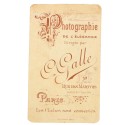 Carte de Visite Fotografo G.Galle