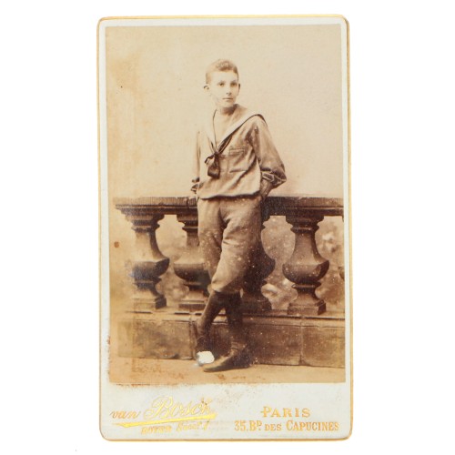 Carte de Visite Fotografo Van Bosch