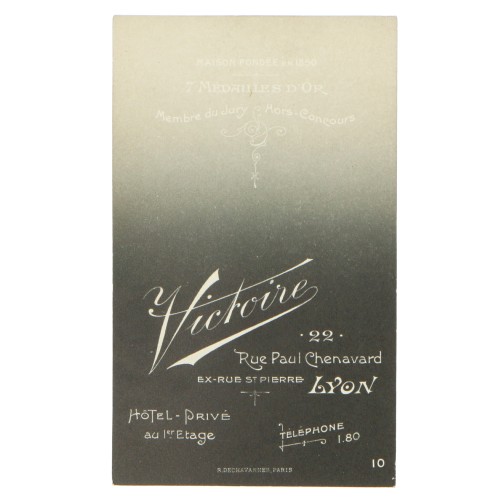 Carte de Visite Fotografo Victoire