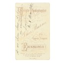 Carte de Visite Fotografo Thos Burns