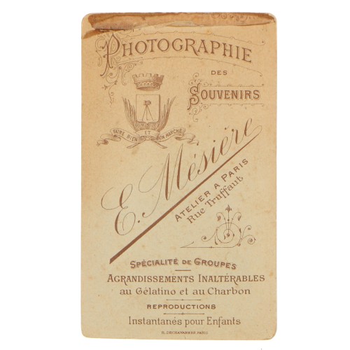Carte de Visite Fotografo E.Mesiere