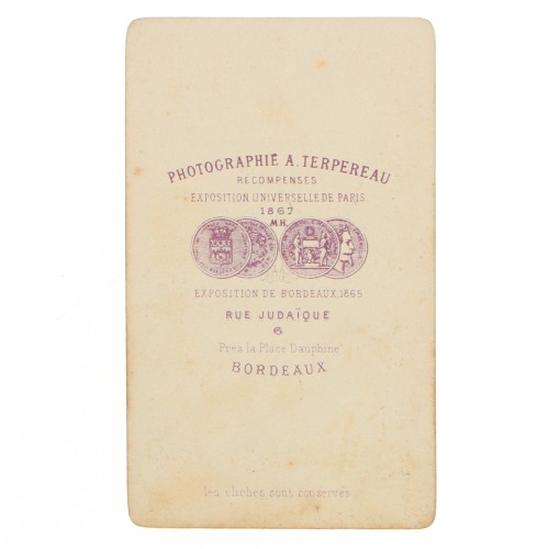 Carte de Visite Fotografo A.terpereau x2