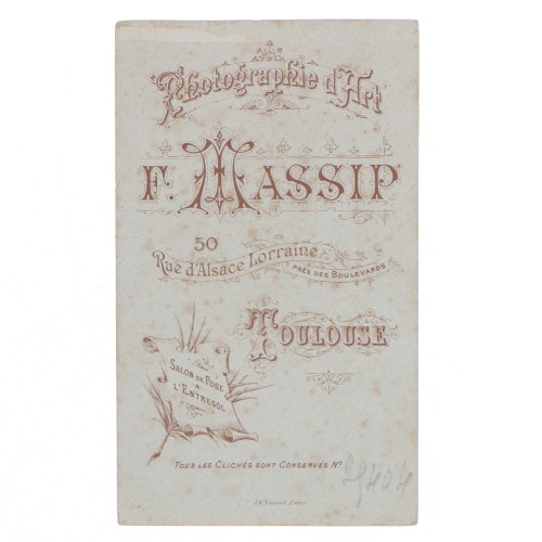 Carte de Visite Fotografo F.Massip