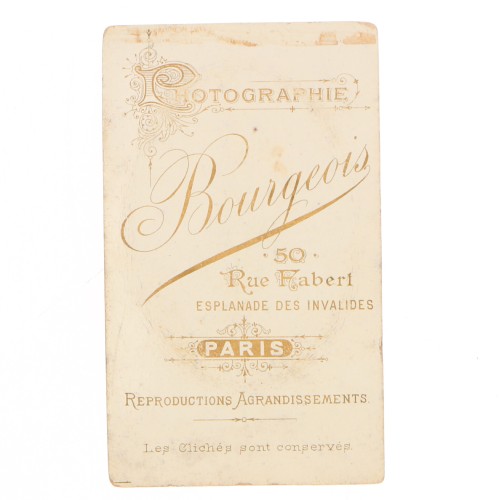 Carte de Visite Fotografo Bourgeois