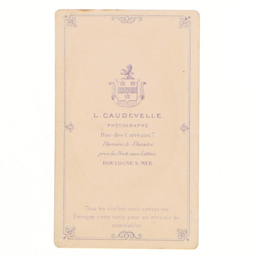 Carte de Visite Fotografo L.Caudevelle