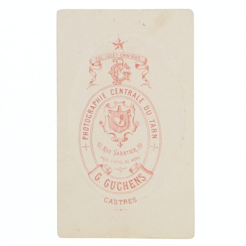 Carte de Visite Fotografo G.Guchens