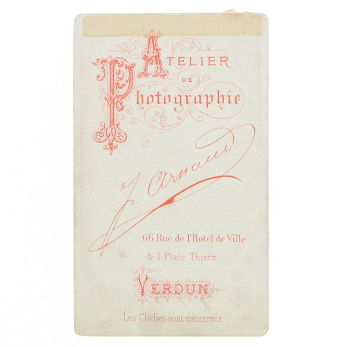 Carte de Visite Fotografo J.Arnaud