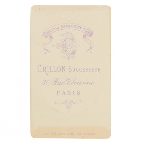 Carte de Visite Fotografo Crillon