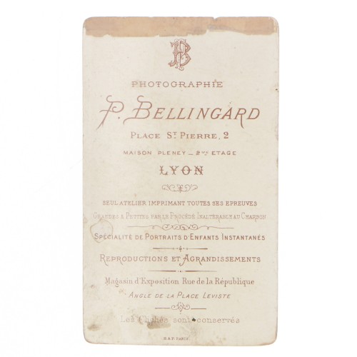 Carte de Visite Fotografo Bellingard