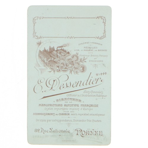 Carte de Visite Fotografo E.Dessendier