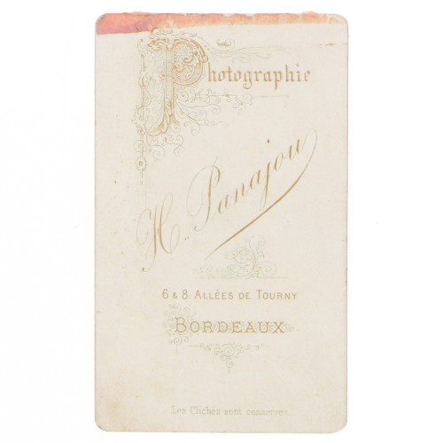 Carte de Visite Fotografo H.Panajou