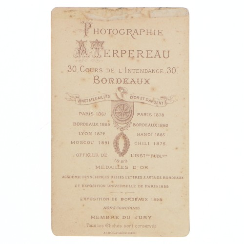 Carte de Visite Fotografo A.Terpereau