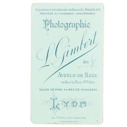 Carte de Visite Fotografo L.Gimbert