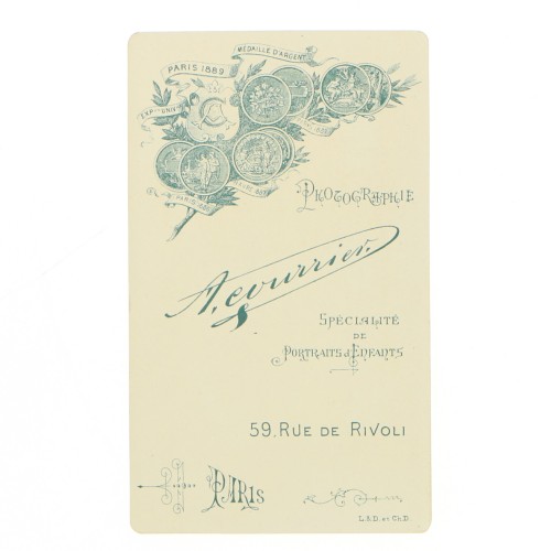 Carte de Visite Fotografo A.Eirirrier