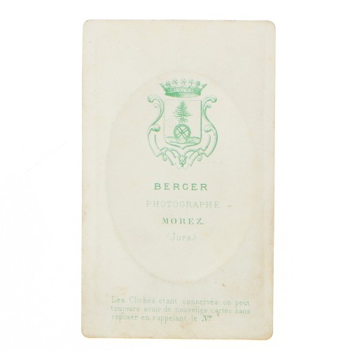 Carte de Visite Fotografo Berger