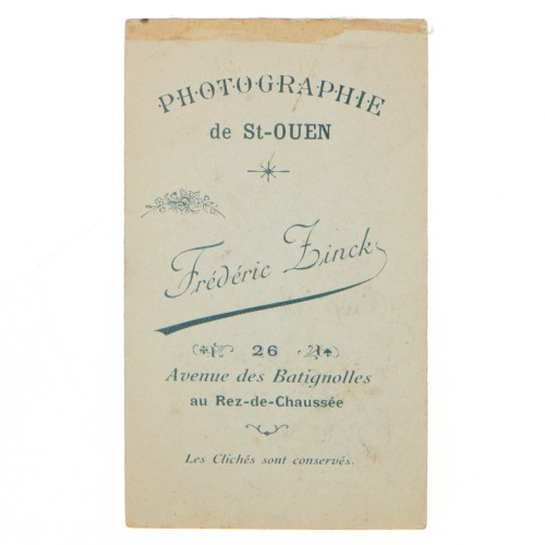 Carte de Visite Fotografo F.Linck