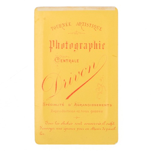 Carte de Visite Fotografo J.Drivon