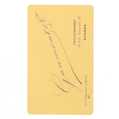 Carte de Visite Fotografo Gaumont & Cie